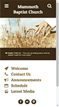 Mobile Screenshot of mammothchurch.org