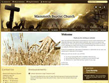 Tablet Screenshot of mammothchurch.org
